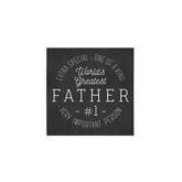 World's Greatest Father Square Silkscreen Wall Art